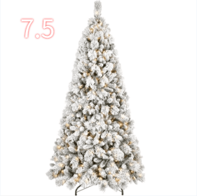 4ft PVC Hard Needle Mixed Flocked Tree (Option: 75feet PVC hard flannel tree)