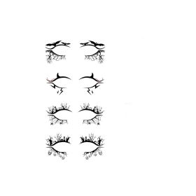 Halloween Eyeliner Stick Scary Fashion Party Makeup Kit Bat Spider Decorative Eyeliner Eyeshadow Stick (Option: 3Pcs)