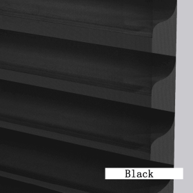 WELLSOURCE Manual 2"Shangri-la Blinds Non Blackout Light Filtering for Home, Office, Hotel, Club, Restaurant Custom Made Size (Color: Black(Light Filtering), size: CUSTOM SIZE)